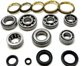 USA Standard Gear D2 Transmission Bearing/Seal Kit with Synchro Rings for 1988-89 Honda Prelude 5-Speed