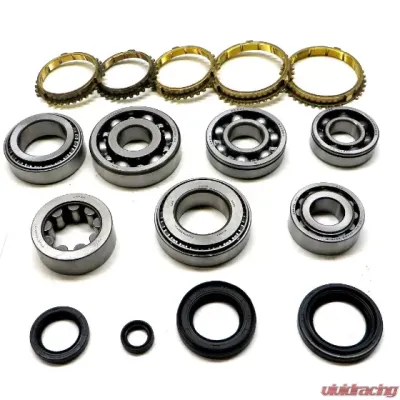 USA Standard Gear D2 Transmission Bearing/Seal Kit with Synchro Rings for 1988-89 Honda Prelude 5-Speed - ZMBK329WS