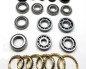 USA Standard Gear KM221/W5M31 Transmission Bearing/Seal Kit with Synchro Rings for 89-92 Mitsubishi, Plymouth Colt Plus, Galant AWD 5-Speed Manual