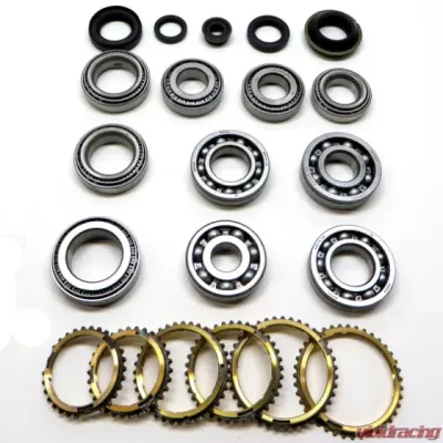 USA Standard Gear KM221/W5M31 Transmission Bearing/Seal Kit with Synchro Rings for 89-92 Mitsubishi, Plymouth Colt Plus, Galant AWD 5-Speed Manual - ZMBK365AWS