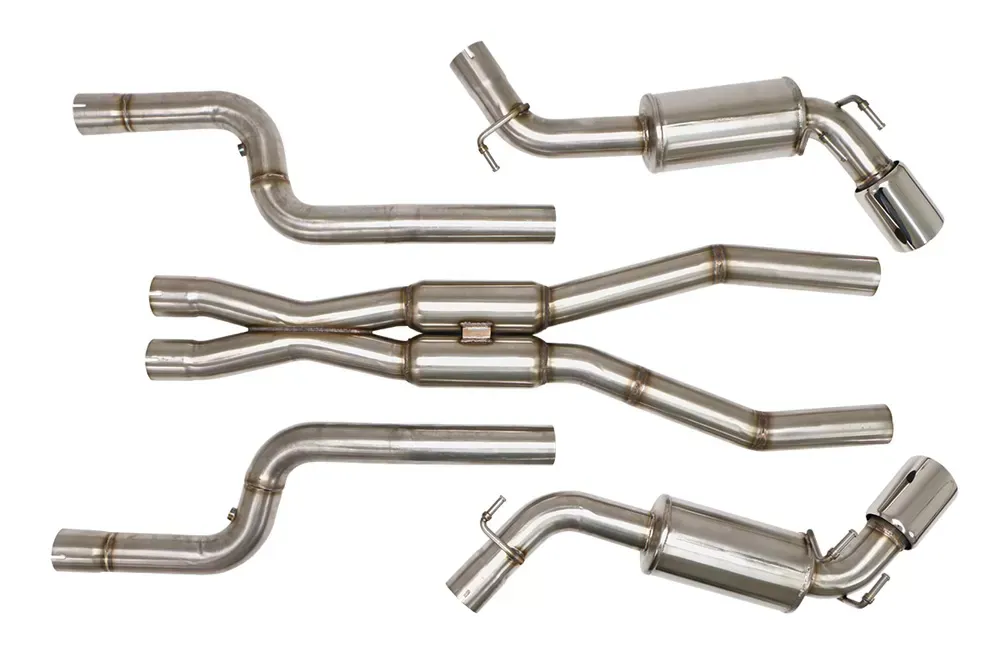 B&B Exhaust Sport Catback Exhaust System w/Round Tips Chevrolet Camaro 6.2L 2014-2015 - FBOD-0706