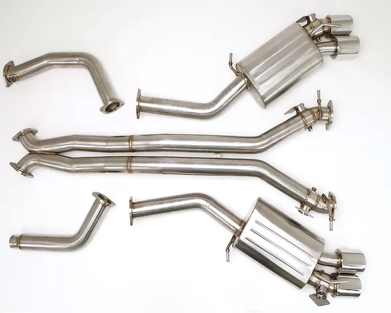 B&B Exhaust Catback Exhaust System w/4-Inch Quad Round Double Wall Tips Chevrolet Camaro SS 2016-2020 - FBOD-0730