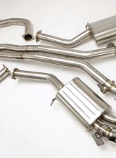 B&B Exhaust Catback Exhaust System w/4-Inch Quad Round Double Wall Tips Chevrolet Camaro SS 2016-2020                                     - FBOD-0730 - Image 2