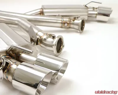 B&B Exhaust Catback Exhaust System w/4-Inch Quad Round Double Wall Tips Chevrolet Camaro SS 2016-2020 - FBOD-0730