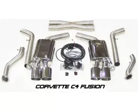 B&B Exhaust 3-Inch C4 Fusion Exhaust System with 4.5-Inch Oval Tips Chevrolet Corvette LT1 1992-1995