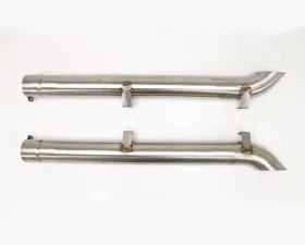 B&B Exhaust Stainless Steel Insulated Side Pipes Brushed Chevrolet Camaro SS 2016-2018