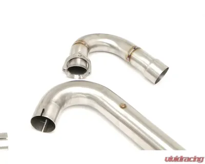 B&B Exhaust Brushed Stainless Steel 3-Inch LS Coversion Side Pipes Chevrolet C2/C3 Corvette 1968-1982 - FCOR-0590