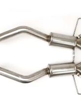 B&B Exhaust Axle Back Exhaust System with Round Tips Chevrolet Corvette C7 | Z06 | ZR1 2014-2019                                     - FCOR-0679 - Image 2