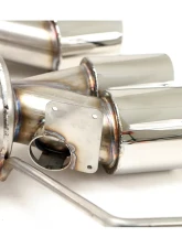 B&B Exhaust Axle Back Exhaust System with Round Tips Chevrolet Corvette C7 | Z06 | ZR1 2014-2019                                     - FCOR-0679 - Image 5