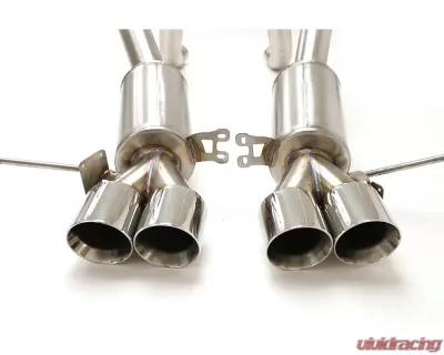 B&B Exhaust Axle Back Exhaust System with Round Tips Chevrolet Corvette C7 | Z06 | ZR1 2014-2019 - FCOR-0679