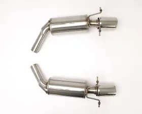 B&B Exhaust Gen2 Rear Section Mufflers with 2 1/2-Inch Round Tips Cadillac CTS-V 2009-2014