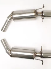B&B Exhaust Gen2 Rear Section Mufflers with 2 1/2-Inch Round Tips Cadillac CTS-V 2009-2014                                     - FDOM-0322 - Image 4