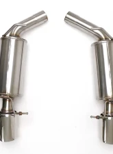 B&B Exhaust Gen2 Rear Section Mufflers with 2 1/2-Inch Round Tips Cadillac CTS-V 2009-2014                                     - FDOM-0322 - Image 2