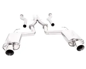 B&B Exhaust 3-Inch Catback Exhaust w/X-Pipe 4.25-Inch Single Round Double Wall Tips Cadillac CTS-V 2009-2015