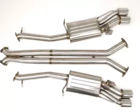 B&B Exhaust Fusion Exhaust System with Round Tips Cadillac CTS-V 2016-2019