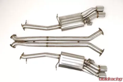 B&B Exhaust Fusion Exhaust System with Round Tips Cadillac CTS-V 2016-2019 - FDOM-0330
