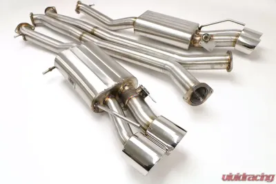 B&B Exhaust Fusion Exhaust System with Round Tips Cadillac CTS-V 2016-2019 - FDOM-0330