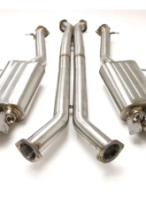 B&B Exhaust Fusion Exhaust System with Round Tips Cadillac CTS-V 2016-2019                                     - FDOM-0330 - Image 3
