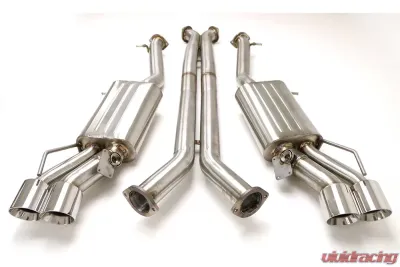 B&B Exhaust Fusion Exhaust System with Round Tips Cadillac CTS-V 2016-2019 - FDOM-0330