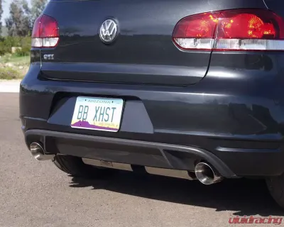 B&B Exhaust Catback Stealth Exhaust System w/3.5-Inch Single Round Tips Volkswagen Jetta GLI 2011-2016 - FPIM-0226