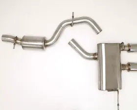 B&B Exhaust Catback Exhaust System w/Round Tips Volkswagen Golf R32 2008-2009