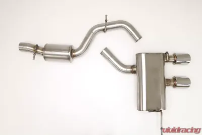 B&B Exhaust Catback Exhaust System w/Round Tips Volkswagen Golf R32 2008-2009 - FPIM-0286