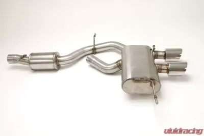 B&B Exhaust Catback Exhaust System w/Round Tips Volkswagen Golf R32 2008-2009 - FPIM-0286