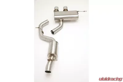B&B Exhaust Catback Exhaust System w/Round Tips Volkswagen Golf R32 2008-2009 - FPIM-0286