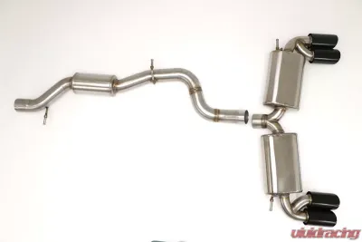 B&B Exhaust Catback Exhaust System w/Round Tips Volkswagen Golf R MK7 2015-2016 - FPIM-0378