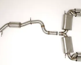 B&B Exhaust Catback Exhaust System w/Round Tips Volkswagen Golf R MK7 2015-2016