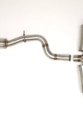 B&B Exhaust Catback Exhaust System w/Round Tips Volkswagen Golf R MK7 2015-2016                                     - FPIM-0378 - Image 4