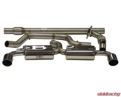 B&B Exhaust Catback Exhaust w/4.5-Inch Oval Quad Double Wall Tips Audi S3 Quattro 2015-2020 - FPIM-0466