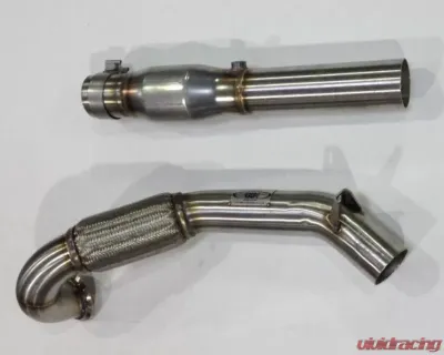 B&B Exhaust High Flow Catted Downpipe Volkswagen MK7 2015 - FPIM-0490