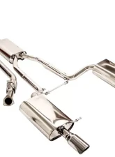 B&B Exhaust Catback Exhaust System Audi A4 Fwd 2.0T Tiptronic 2005-2008                                     - FPIM-0502 - Image 2