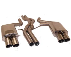 B&B Exhaust Sport Catback Exhaust System w/3.5-Inch Twin Round Double Wall Tips Audi S4 Quattro 3.0L 2009-2016