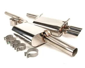 B&B Exhaust Stealth Catback Exhaust System w/3.5-Inch Twin Round Double Wall Tips Audi S5 3.0L 2008-2020