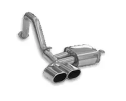 B&B Exhaust PRT Exhaust System Quad 4.5-Inch Round Tips Chevrolet Corvette C5 1997-2004 - FCOR-0205