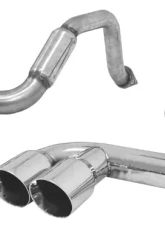 B&B Exhaust Bullet Exhaust System Quad Round Tips Chevy Corvette C5 1997-2004                                     - FCOR-0100 - Image 7