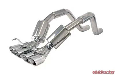 B&B Exhaust Bullet Exhaust System Oval Tips Chevrolet Corvette Z06 | ZR1 2006-2013 - FCOR-0460