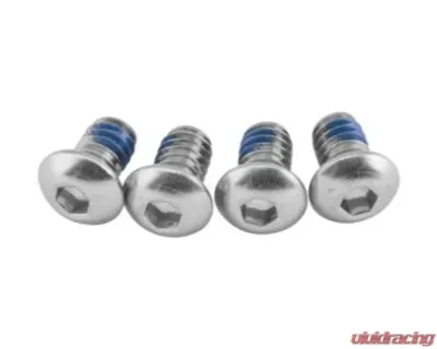 Big Gun Exhaust Base Plate Allen Screws 4 Pk 1/4 X 20 X 3/8 Button Head Silver - 40-S002