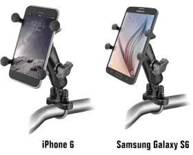 RAM Handlebar Rail Mount W/U-Bolt Base & X-Grip Cradle