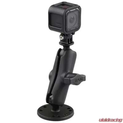 RAM Mounts Flat Surface 1" Ball Mount w/Universal Action Camera Adapter - RAM-B-138-GOP1U
