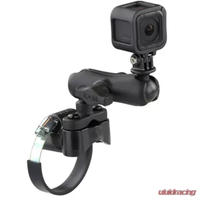 RAM Mounts Strap Clamp Roll Bar Mount w/Universal Action Camera Adapter - RAM-B-149Z-2-GOP1U