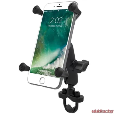 RAM Mounts Handlebar U-Bolt Mount w/Universal RAM Mounts X-Grip Large Phone/Phablet Cradle - RAM-B-149Z-UN10U