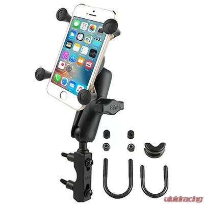 RAM Mounts Brake/Clutch Reservoir Mount w/Universal RAM Mounts X-Grip Cell/iPhone Cradle - RAM-B-174-UN7U