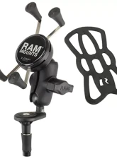 RAM Mounts Fork Stem Mount w/Short Double Socket Arm & Universal RAM Mounts X-Grip Cell/iPhone Cradle                                     - RAM-B-176-A-UN7U - Image 3