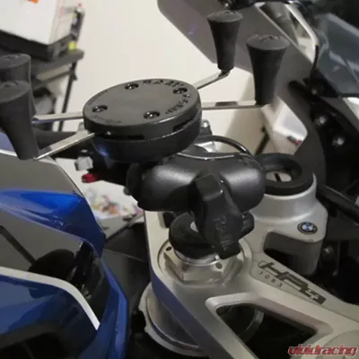 RAM Mounts Fork Stem Mount w/Short Double Socket Arm & Universal RAM Mounts X-Grip Cell/iPhone Cradle - RAM-B-176-A-UN7U