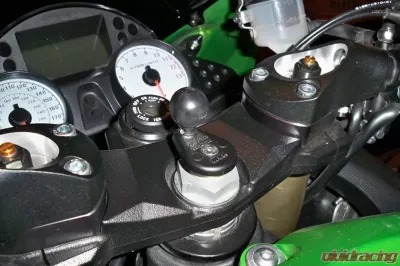 RAM Mounts Fork Stem Motorcycle Base w/Double Socket Arm and Diamond Base Adapter - RAM-B-176U
