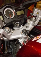 RAM Mounts Fork Stem Motorcycle Base w/Double Socket Arm and Diamond Base Adapter                                     - RAM-B-176U - Image 5