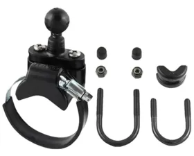RAM Mounts Rail Base w/Zinc Coated U-Bolt ATV/UTV Strap & 1